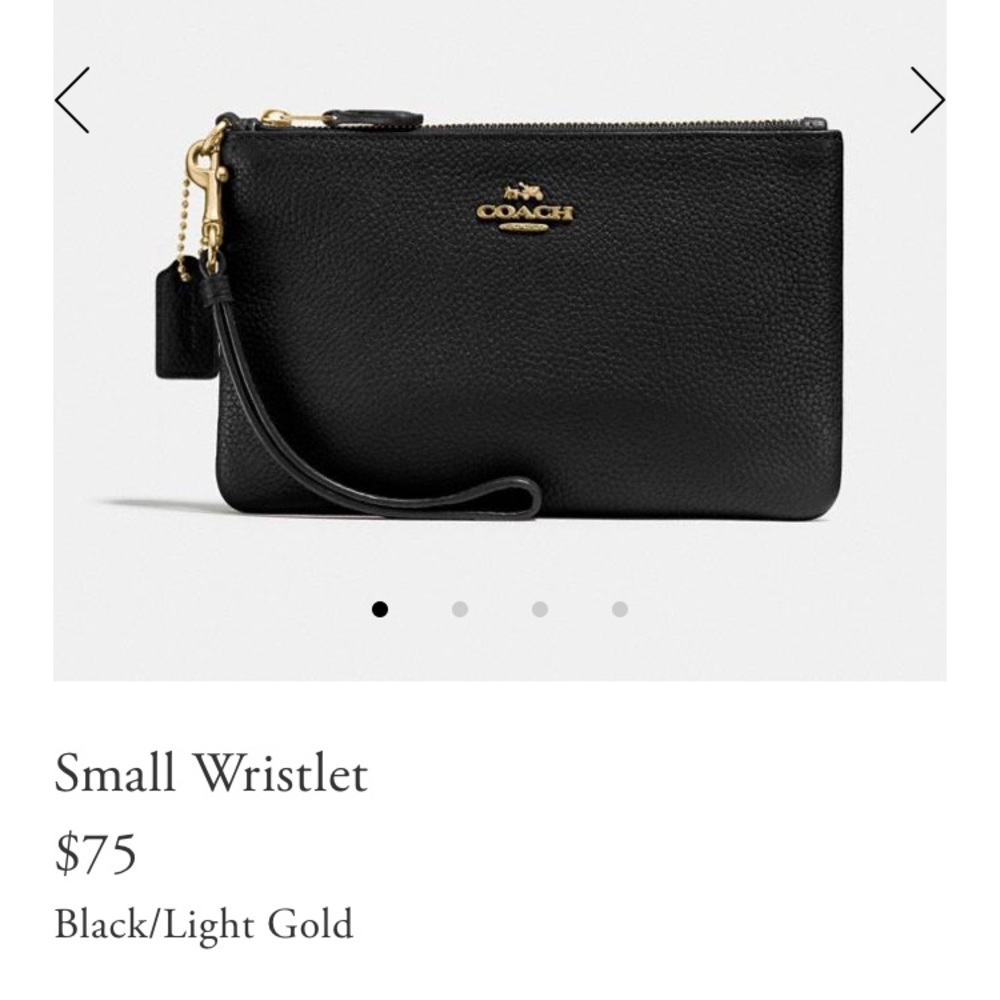 Small Coach Wristlet
